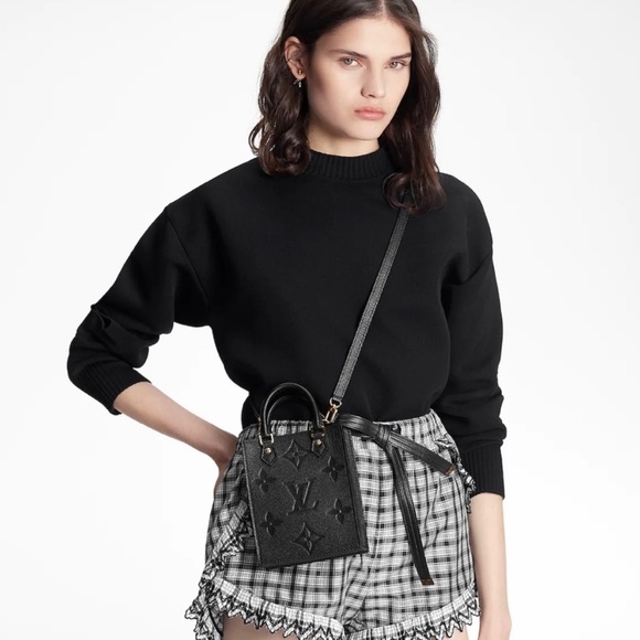 Louis Vuitton Petit Sac Plat Empreinte Black Leather - Picture 2 of 13